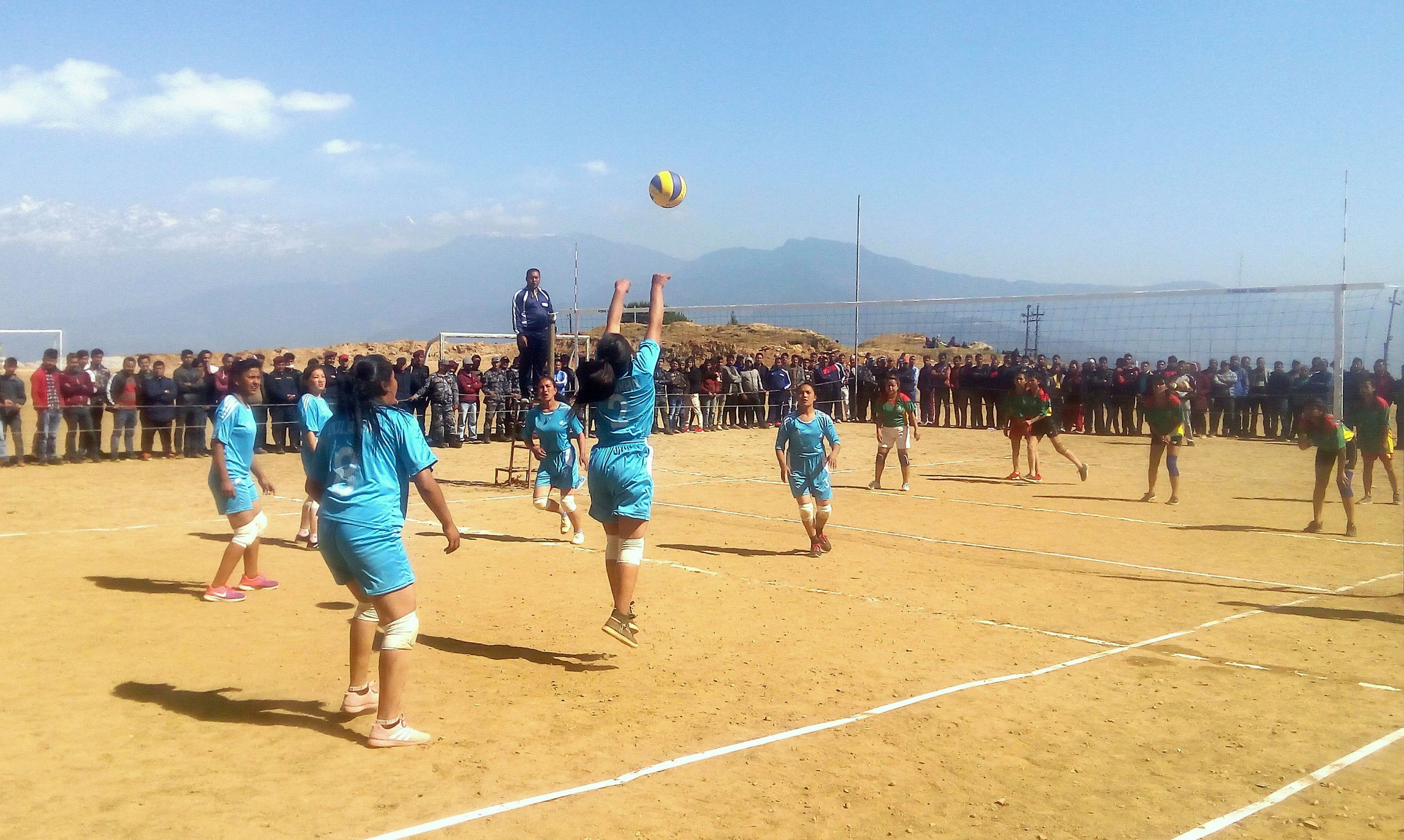 प्रदेश नं ३ स्तरीय महिला भलिबल छनोट प्रतियोगिता शुरु