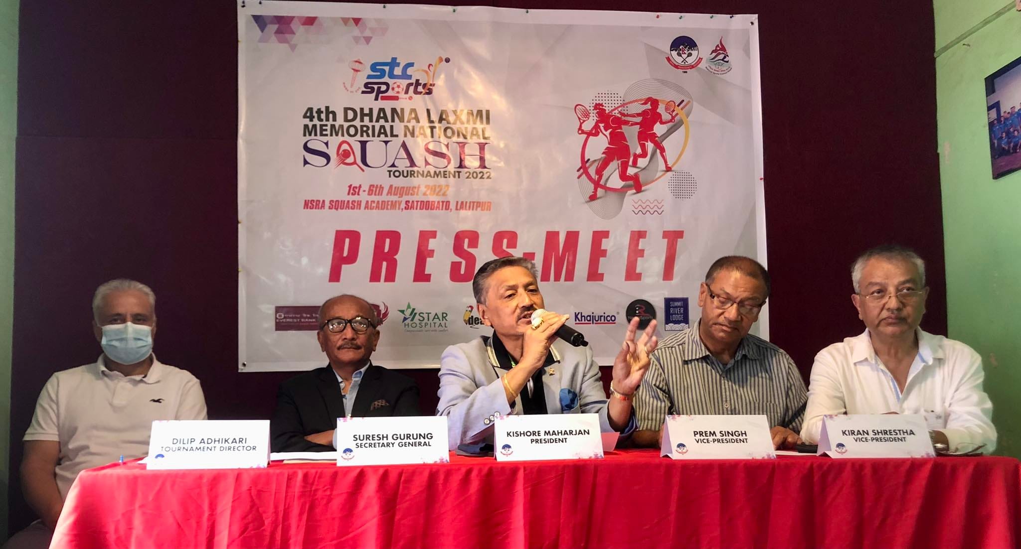 धनलक्ष्मी मेमोरियल राष्ट्रिय स्क्वास प्रतियोगिता आउँदाे सोमबारदेखि सुरु हुने