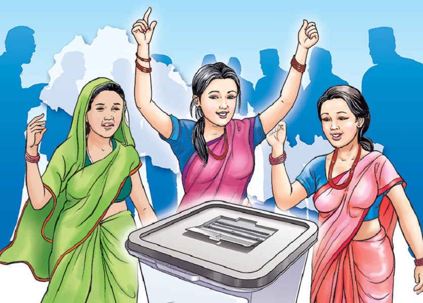 उदयपुरका चार मतदान केन्द्रमा सुरक्षाकर्मीदेखि कर्मचारीसम्म सबै महिला
