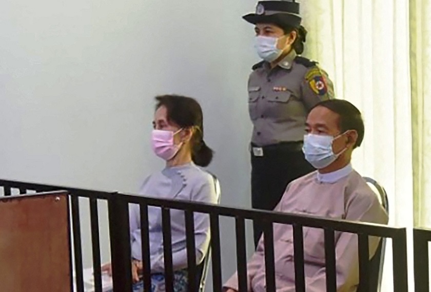 कैदीको भेषमै अदालत पुगिन् नेतृ सुकी