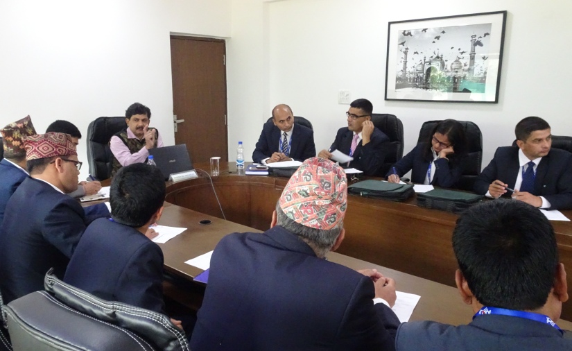 Government of Nepal officials continuing their training in India