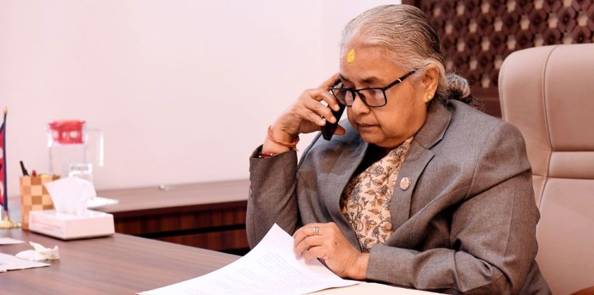 प्रधानमन्त्री कार्कीद्वारा कतारका समकक्षीसँग टेलिफोन वार्ता