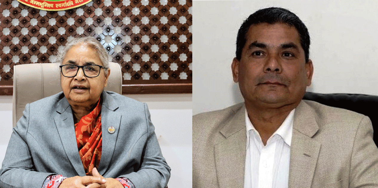 सिंहदरवारमा प्रधानमन्त्री कार्की र दुर्गा प्रसाईंबीच वार्ता हुँदै