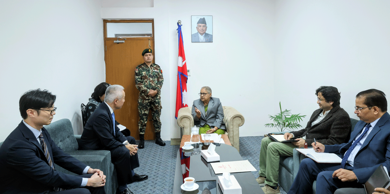 प्रधानमन्त्री र जापानका राजदूतबीच सिंहदरवारमा भेटवार्ता