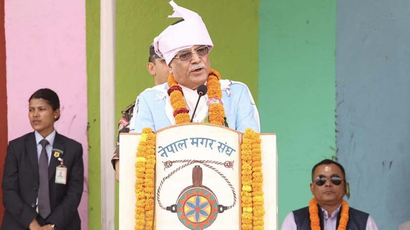 जनजातिलाई फुटाएर देशको हित हुँदैन : प्रधानमन्त्री प्रचण्ड