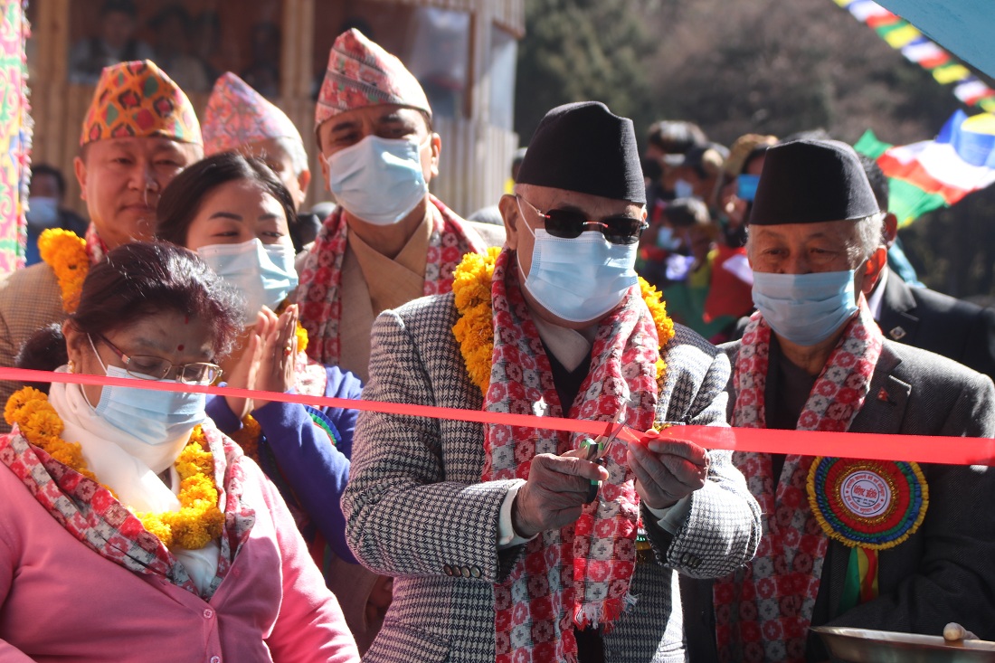 प्रधानमन्त्रीद्वारा सामुदायिक स्वास्थ्य एकाइ भवन उद्घाटन