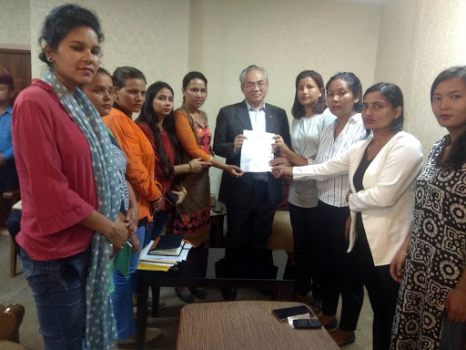 महिला कानून व्यवसायीद्धारा गृहमन्त्रीलाई ज्ञापन पत्र