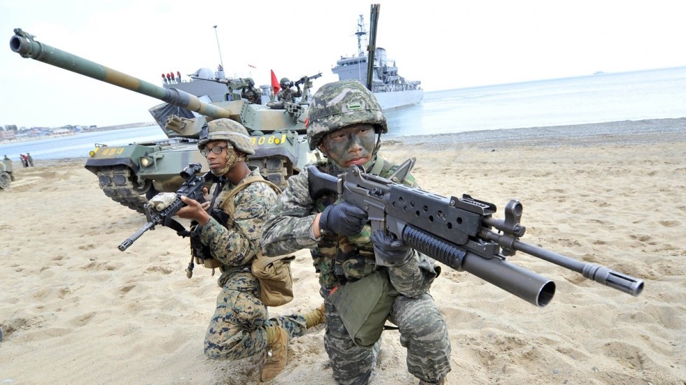अमेरिका र दक्षिण कोरियाको संयुक्त सैन्य अभ्यासको क्षमता घटाइने