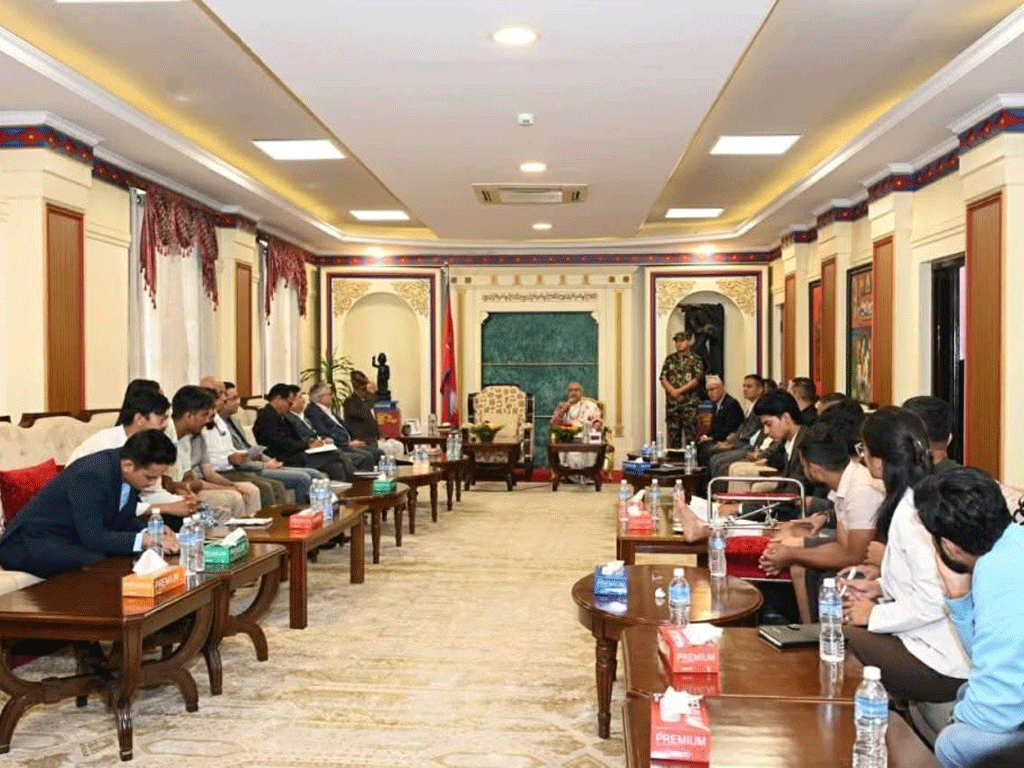 राष्ट्रपति, प्रधानमन्त्री र जेनजी अगुवाबीच शीतल निवासमा बैठक जारी