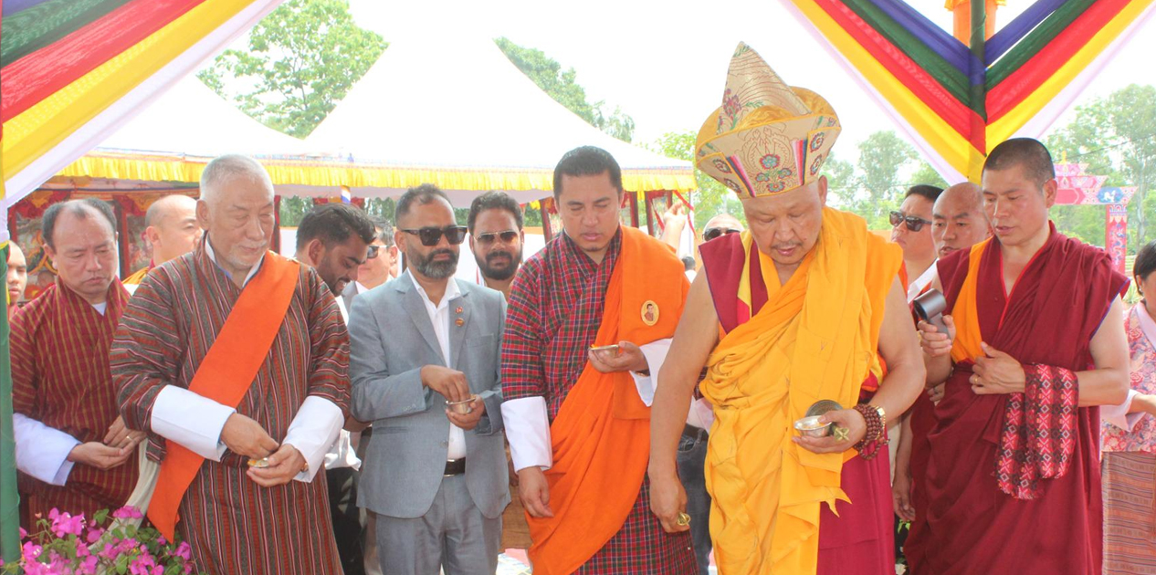 लुम्बिनीमा भुटानी गुम्बा निर्माण सुरु