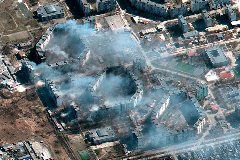युक्रेनमा युद्धको विनाश, आकाशबाट देखिएका दृश्य