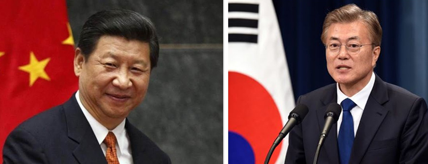 चिनियाँ राष्ट्रपति सी र दक्षिण कोरियाली राष्ट्रपति मुनबीच टेलिफोन वार्ता